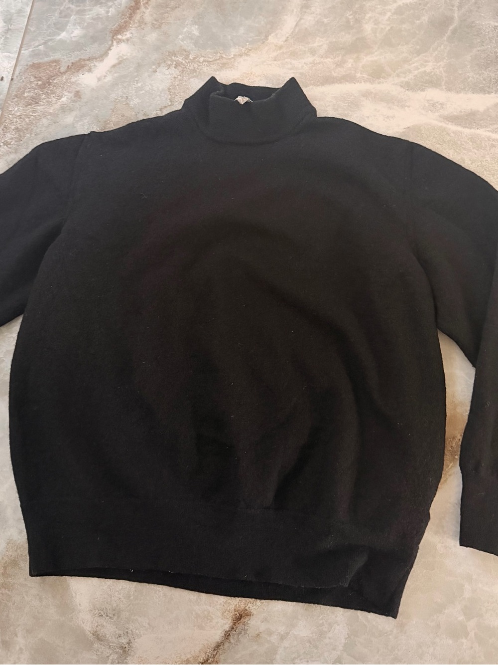 Ermenegildo Zegna Black Turtleneck Sweater